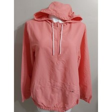 NWT All In Motion Medium Coral Pink Pullover Half Zip Hoodie 2y3