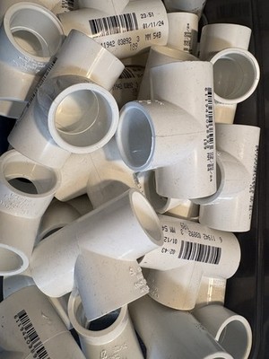 Lot Of 26 SCH 40 PVC Slip Tee 1'' Socket Weld Charlotte Pipe