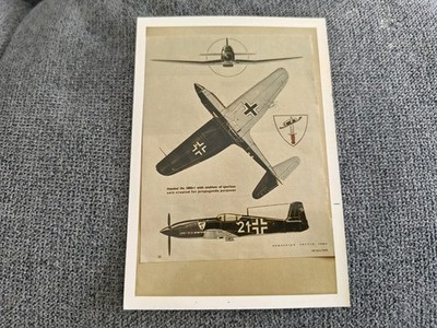 Geinkel He 100D Plane Cross Section Diagram Print Photo 12cm