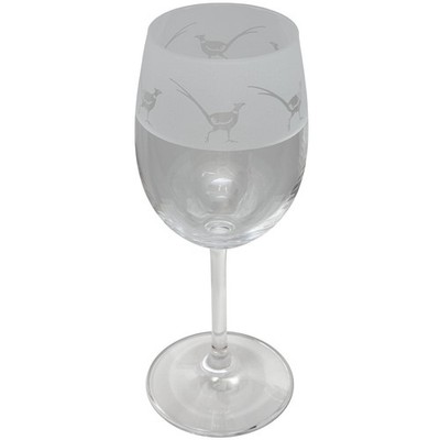 Animo Fasan graviert Kristall Wein Trinkglas 35cl handverziert Geschenkbox