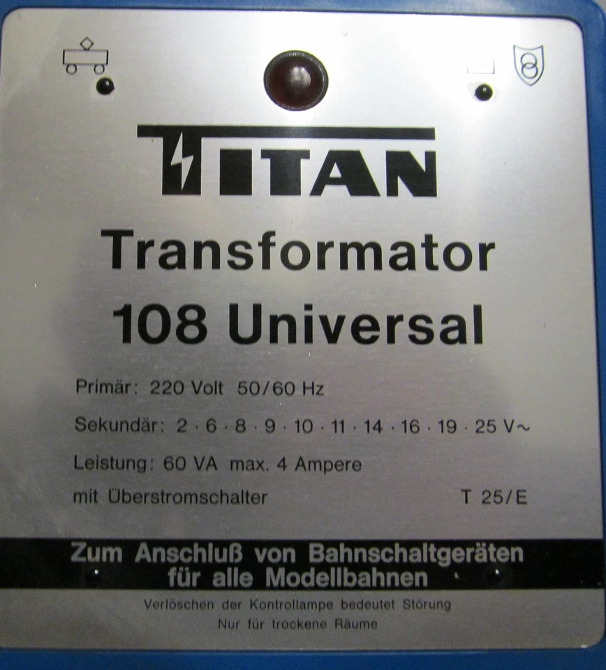 Titan Typ 108, 60 VA, Trafo Transformator, 220 Volt, XZ0140X - Bild 2 von 4