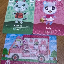 Animal Crossing Amiibo Card Set Chelsea, Buki, Judy 