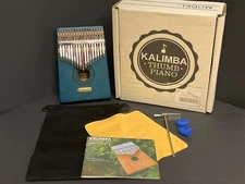 Kalimba Thumb Piano 17 Keys Finger Piano (Blue)
