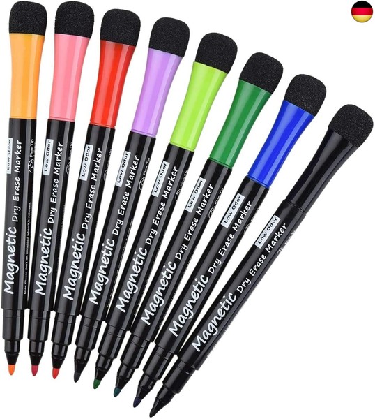 Willingood Whiteboard Marker, Magnetisch Whiteboard Schwamm Mit Stifte, 2 In 1-image
