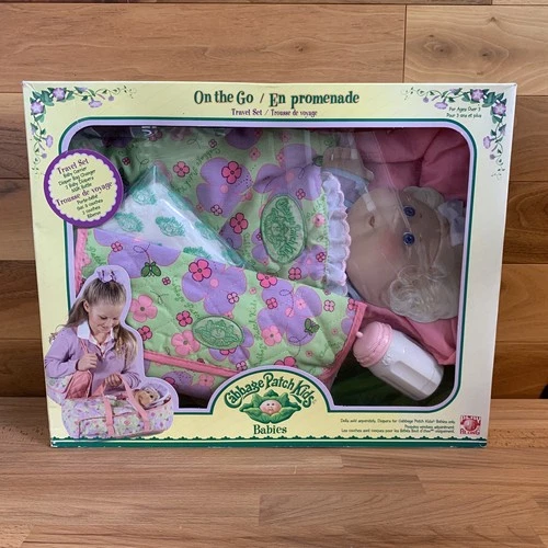 VTG Cabbage Patch Kids Babies Play Along On The Go Travel Set Jakks Pacific CPK