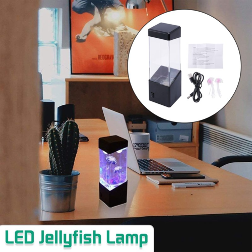 LED Jellyfish Light Lava Lamp Night Light Aquarium Multicolor Lighting Mood AU - Picture 5 of 12