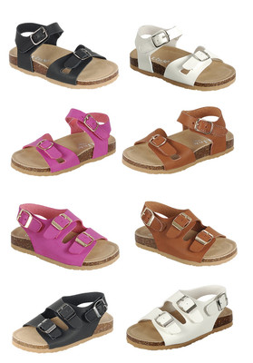 girls cork bed sandals