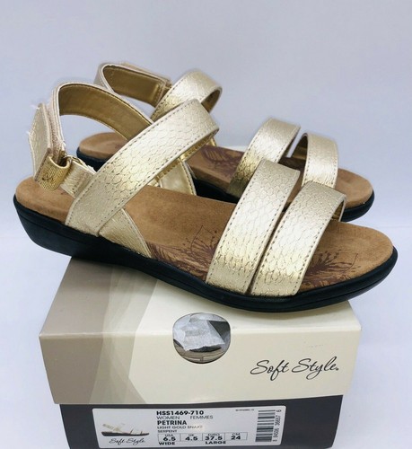 hush puppies gold sandals
