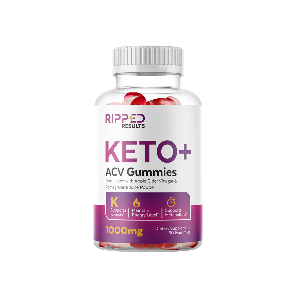 Ripped Results Keto ACV Gummies for Weight Loss and Appetite Suppression 60ct