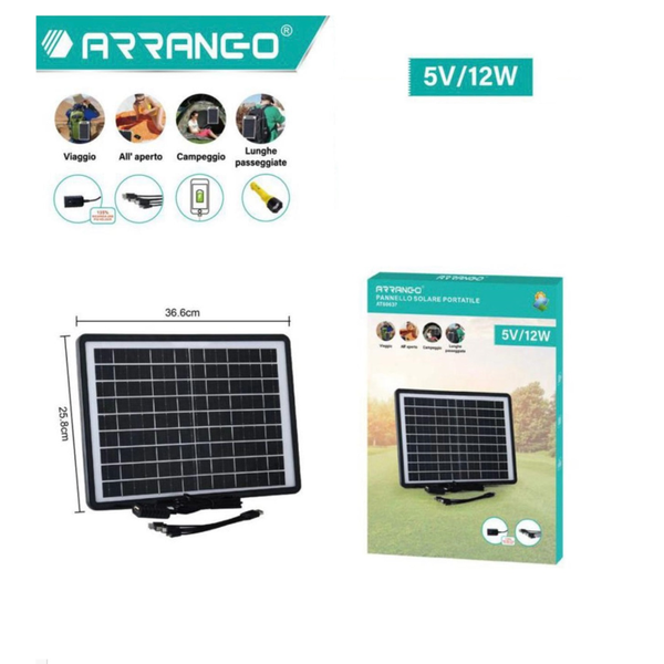 Tragbares Solarpanel Usb 5V 12W LadegeräT Powerbank Camping Boot-image