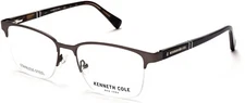 Kenneth Cole New York KC0291 Gunmetal 009 Semi Rim Eyeglasses Frame 53-17-145 RX