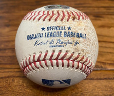 Michael Brantley Astros Game Used SINGLE Baseball 6/15/2021 vs Rangers Hit #1490