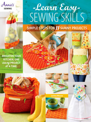 Learn Easy Sewing Skills Sew Kitchen Instruction Pattern Book Annies Apron + NEW