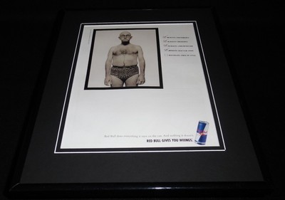 2003 Red Bull Gives You Wings Framed 11x14 Original Advertisement