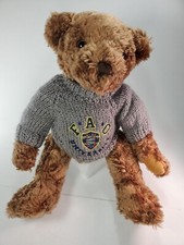 FAO SCHWARZ UNIVERSITY ATHLETICS 16" Brown Teddy Bear in Sweater PLUSH NWOT
