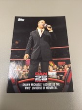 2018 Topps WWE Then Now Forever 25 Years Of Raw Shawn Michaels RAW-27