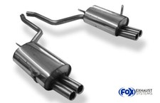 FOX Komplettanlage gerade zum Kat. ohne Ausschnitt BMW E38 735i re li je 2x76mm