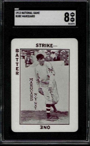 SGC 8 - 1913 WG5 National Game - Rube Marquard New York Giants HOF