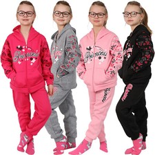 Jogging Suit Princess Sports Suit Sports 2pc Girls Flower Princess Stars 142