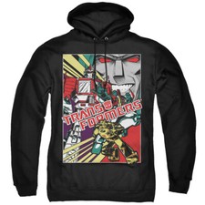 TRANSFORMERS COMIC POSTER Licensed Adult Hooded and Crewneck Sweatshirt SM-5XL