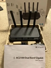 Rock Space AC2100 Dual Band Gigabit WiFi Router, Black RSD0614