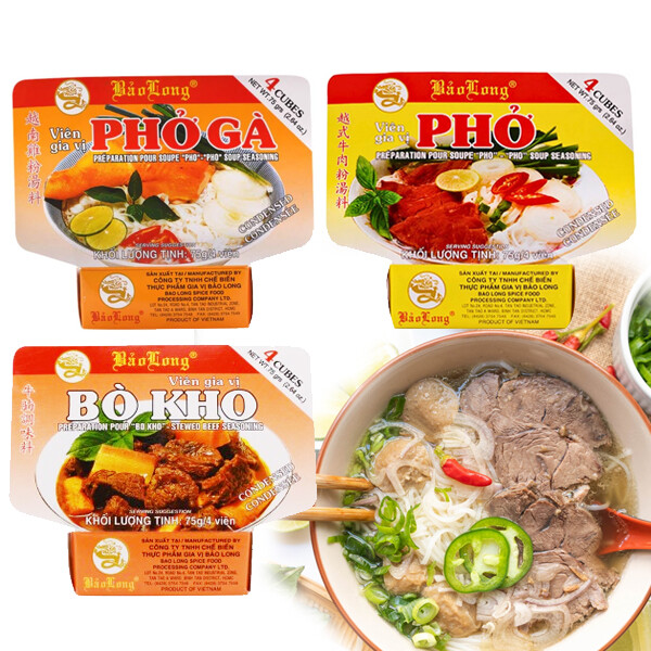 Bao Long Vietnamesische Pho Suppe Brühe Würfel 75g (4er / 6er / 12er Pack)
