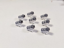 8x White Narrowbody COVERED AIRCRAFT STAIRS Airport GSE Models 1:400 Diorama