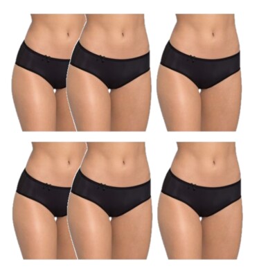sloggi 6x Slip Wow Comfort Hipster schwarz UVP 59,70  Damen Slips Unterhosen Set