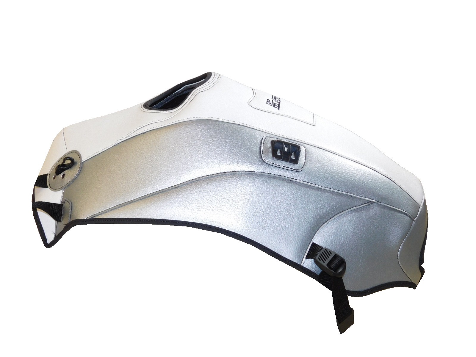 Tapis de réservoir Top Sellerie pour moto BMW R1200GS LC gris et blanc