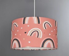 new kids room handmade rainbow heart pattern lamp shade pendant light shade