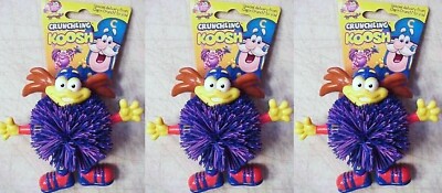 3 Cap'n Crunch 2000 Crunchling Koosh - original cereal box offer