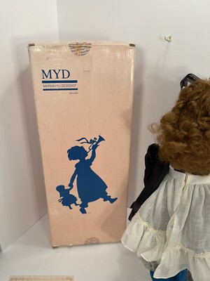 Marian Yu Designs Porcelain Doll 1989 Red Hair Green Eyes | eBay