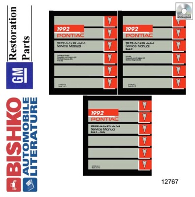 1992 Pontiac Grand Am Factory Shop Service Manual CD