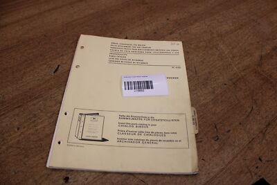 John Deere Ersatzteilliste Parts Catalog Anbau Strohpresse MD430 7/68 xl8082