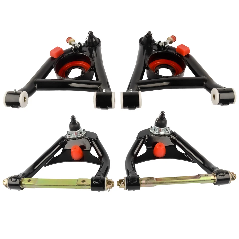 Se adapta a 64-72 GM A Body Gto Heavy Duty Tubular un par de brazos de control superior e inferior Foto 3 de 4