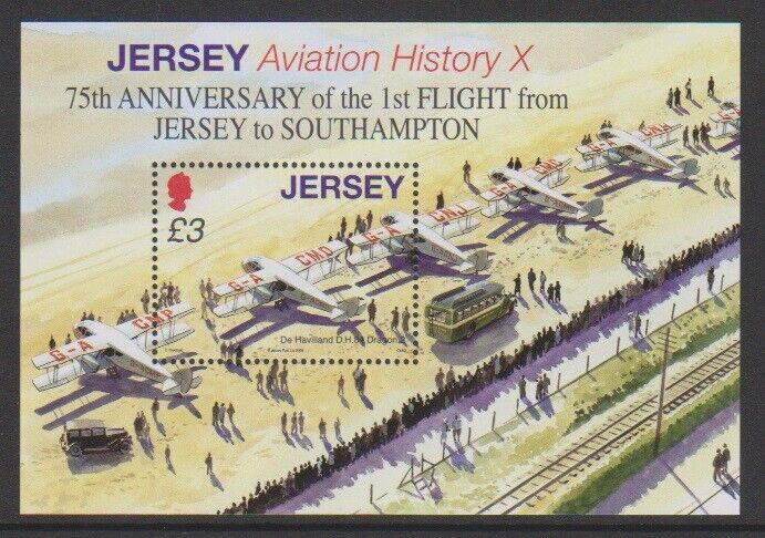 Jersey - 2009, Aviation History £3, 10th series sheet - MNH - SG