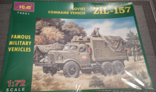 Maquette Plastique ICM 1/72 ZIL-157 Soviet Mobile Command Vehicle – Kit Détaillé – époque Guerre Froide