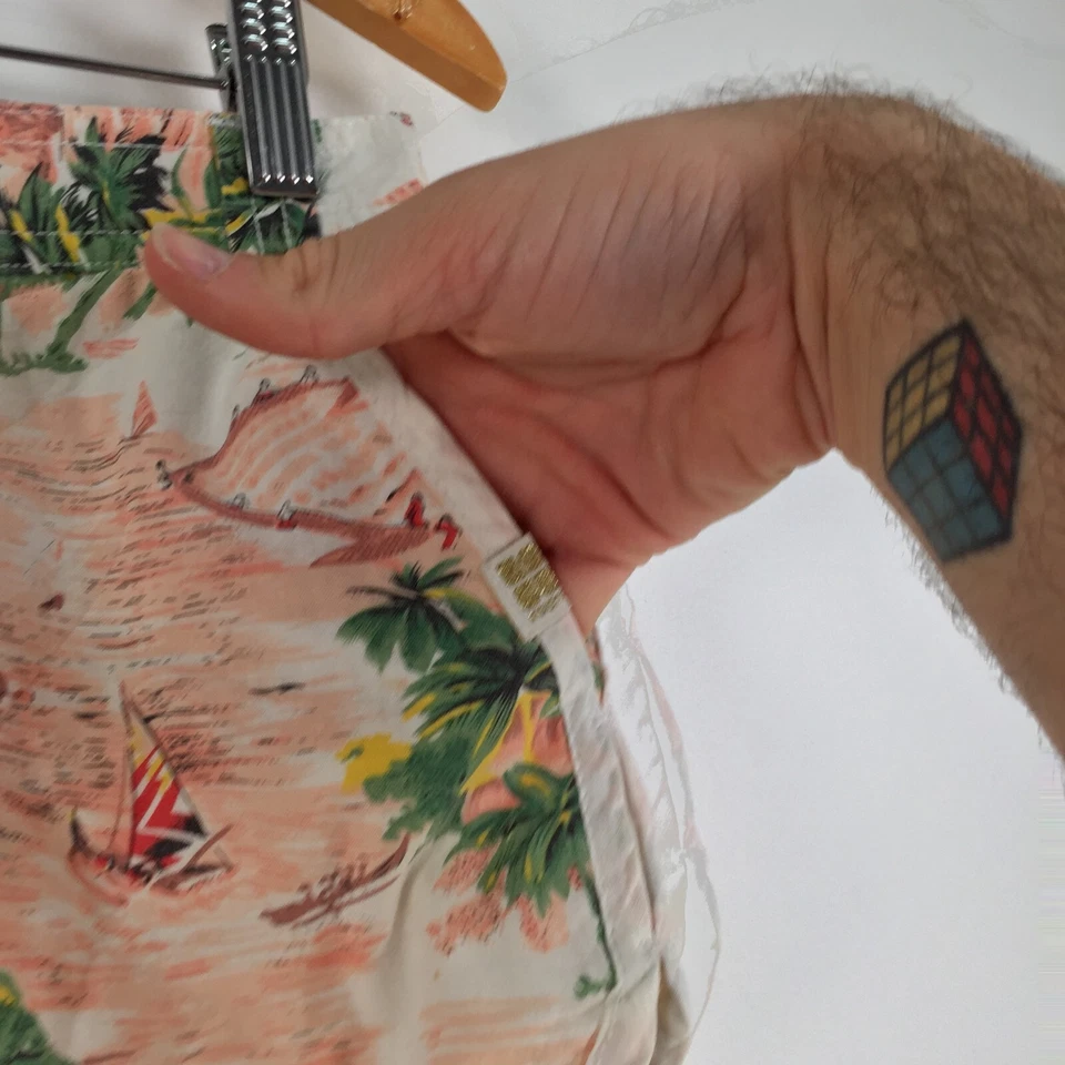 Insight Mujer Pantalones Cortos Talla 12 Rosa Floral Algodón Cremallera Mosca 034896 Foto 3 de 4