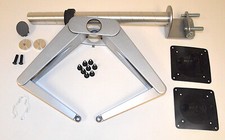 Knoll Sapper Double Monitor Arm, 16" Mast, Deep Table Clamp" Used