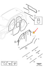 Lunette arrière Volvo XC60