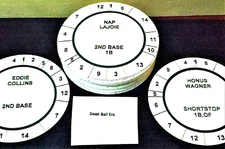 DEAD-BALL ERA (1903-1919) Cadaco All-Star Baseball (85 PRE-CUT Discs)