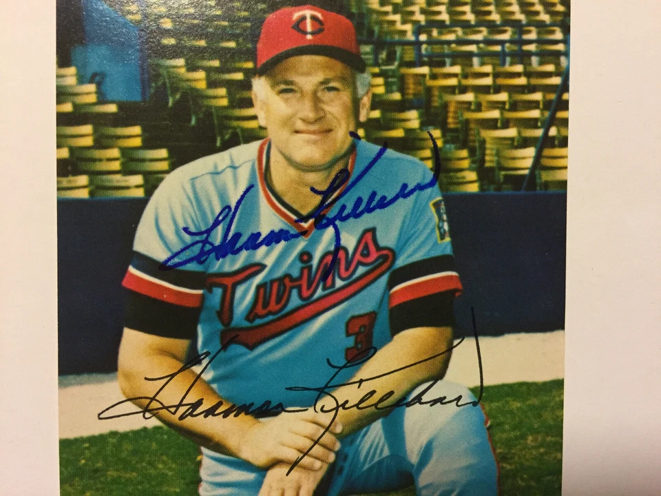 SIGNED POSTCARD HARMON KILLEBREW SPRING TRAINING COACH 1980 MINNESOTA TWINS MLB - Image 3 of 4