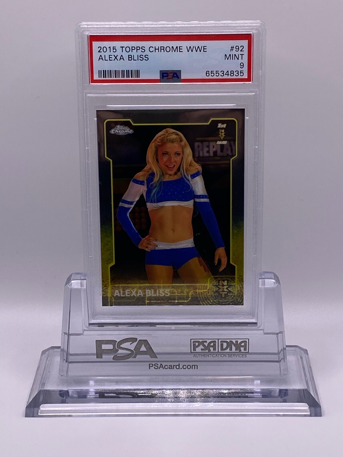 2015 Topps Chrome WWE Alexa Bliss #92 PSA 9 MINT