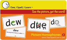I See, I Spell, I Learn  - Picture Homophones  Flashcards - Set 2