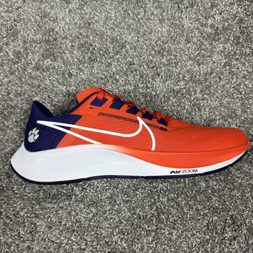 Nike Air Zoom Pegasus 38 Clemson Tigers NCAA Men Shoes Size 10 Orange DJ0819-800 - Picture 12 of 23