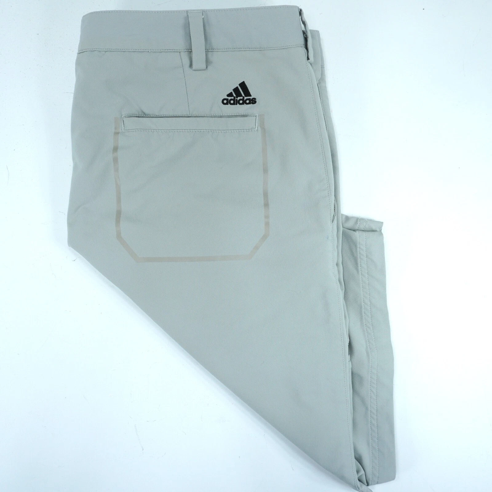 Adidas Men’s Size 36 Gray Performance Golf Shorts Casual Stretch Outlined Pocket