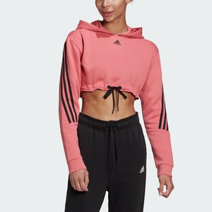 pink adidas crop top