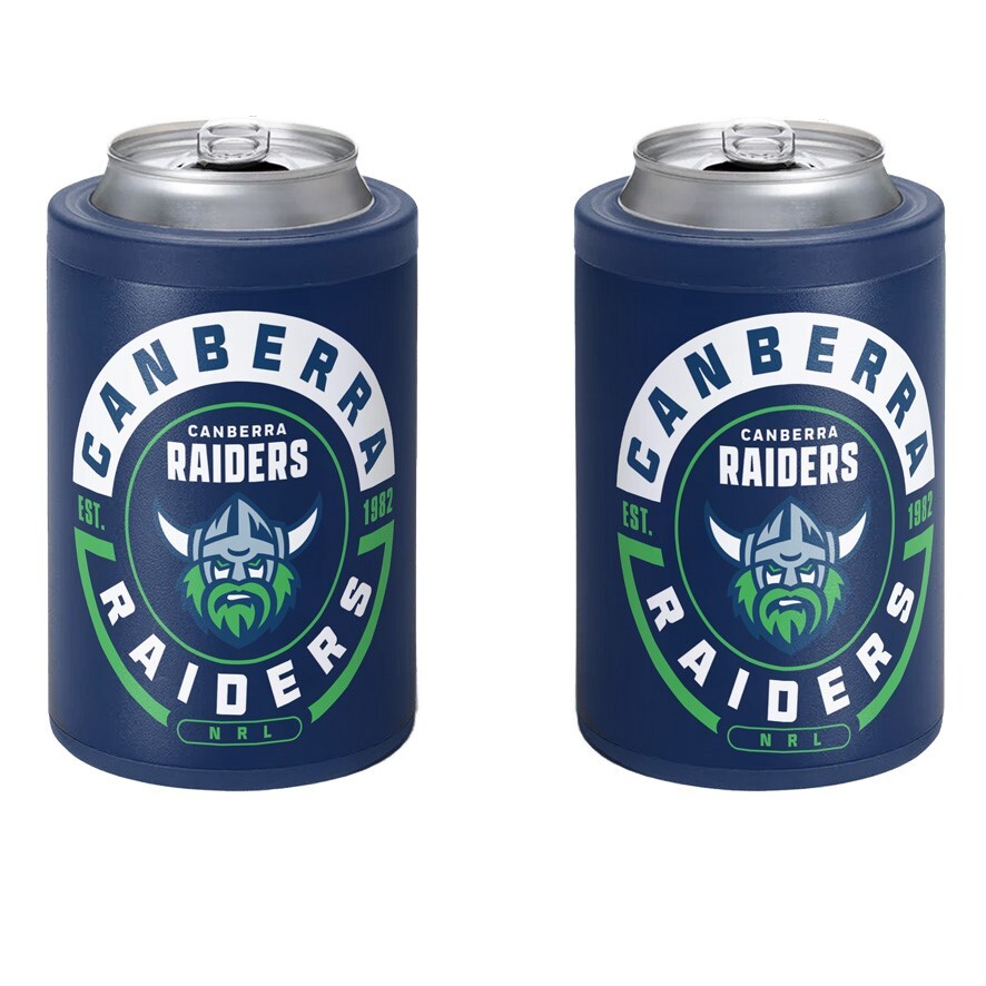 Canberra Raiders NRL Insulated Stainless Steel Can Cooler with