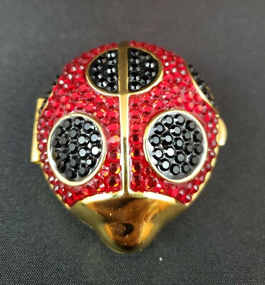 Estee Lauder SWAROVSKI LADYBUG CRYSTAL Lucidity Powder Compact