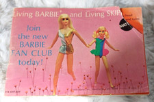 1970 Vintage Living Barbie Living Skipper Mini Catalog Fan Club Booklet